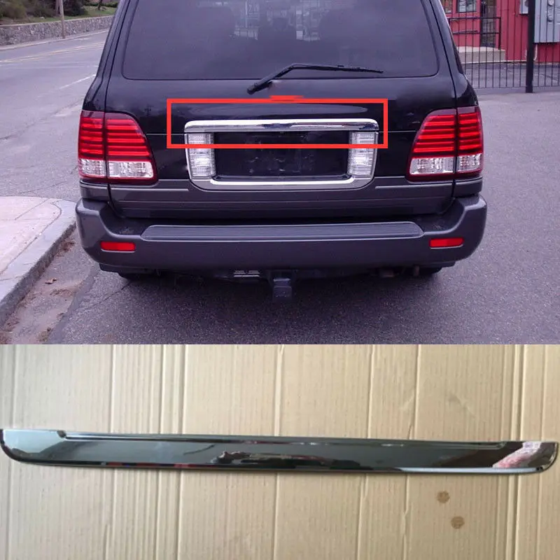 Подходит для Lexus LX470 2003 2004 2005 2006 2007 ABS хромированный задний багажник коробка задней