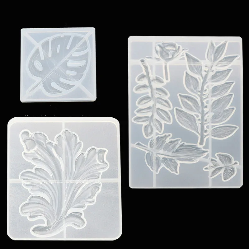 

1PC Leaf Silicone DIY Handcraft Decoration Molds UV Resin Jewelry Molds for Making Jewelry Dried Flower Tools