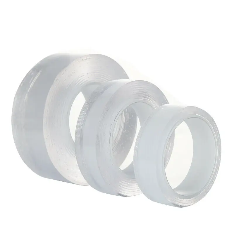 

1/3/5M Multi-Functional Nano-Adhesive Free Washable Invisible Gel Pad Super-Adhesive Tapes