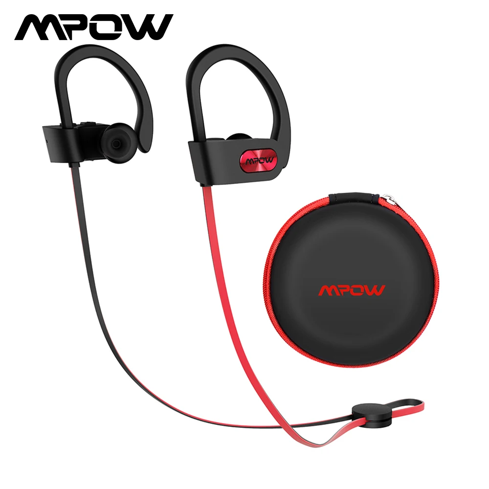 Online Original Mpow Flame auriculares Bluetooth auriculares inalámbricos estéreo HiFi auriculares deportivos impermeables con micrófono estuche de transporte portátil