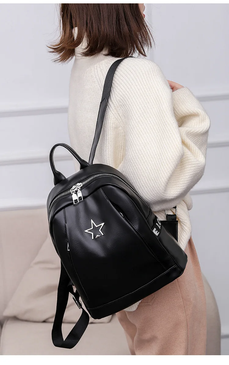 Vintage School Bags For Teenagers Teenage Girls Mochila Feminina Backpacks Leather Women Backpack Girl Schoolbag Bagpack