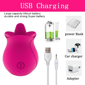 Tongue Sex Toys Female Masturbator Clitoris Stimulator Nipple Licking Massager Tongue Vibrator Erotic Machine Sex Toy for Woman 5