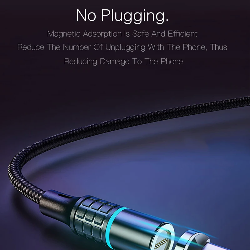 Зарядное устройство для телефона Магнитный кабель Быстрая зарядка 3A Micro usb type C для iPhone XS samsung зарядное устройство Магнитный зарядный кабель для телефона