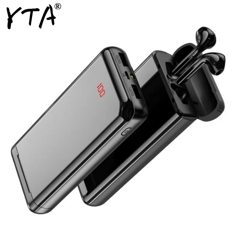 

Fast Charger pover bank For Xiaomi iphone 7 8 X pro Bluetooth headset Power Bank 30000mAh Powerbank External Battery Portable
