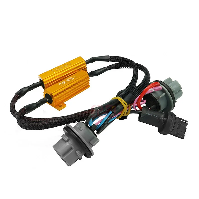 

Set of 2 LED Lights Load Resistor Adapter Fix Headlight LED Bulb Fog Lamp Error Code Resistors Decoder Bulb Load Resistor Canbus