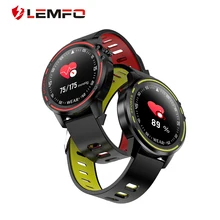 LEMFO L8 PPG+ ЭКГ полный круглый сенсорный дисплей Смарт-часы для мужчин IP68 Водонепроницаемый сердечного ритма кровяного давления спортивные умные часы