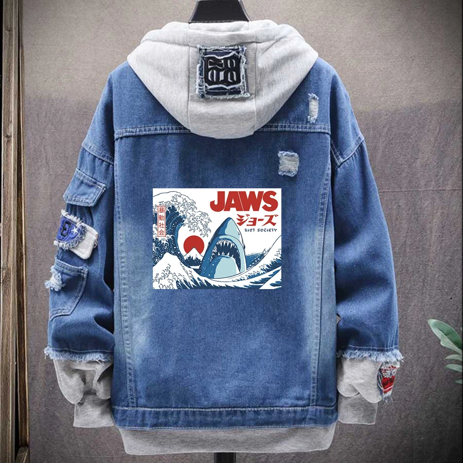 Male Varsity Denim Jacket 