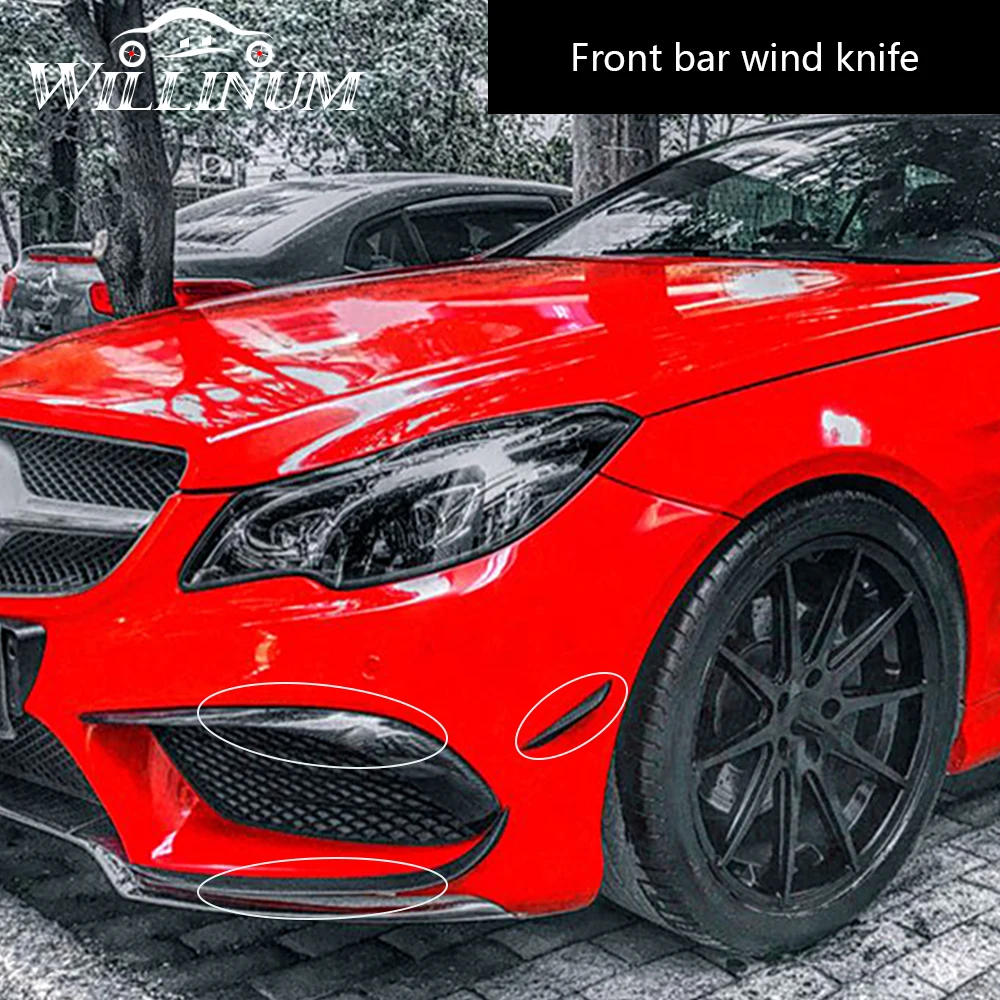  Car front sticker for Mercedes Benz W212 auto exterior body bumper side air vent outlet stickers tr