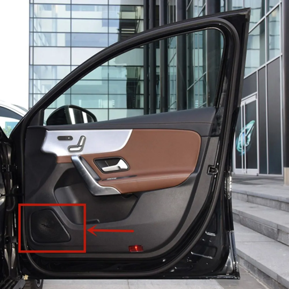 Для Mercedes-Benz Class A W177 V177 Автомобильный Дверной громкоговоритель хромированная крышка динамика накладка рамка наклейка интерьерные аксессуары