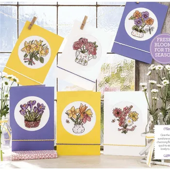 

CD381Cross Stitch Kit Package Greeting Cards Needlework Counted Cross-Stitching Kits Christmas Mother's Father's Day Birthday