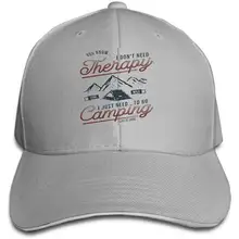 Мытые крашеные шляпы бейсболки Регулируемые винтажные Рисованные кемпинг дизайн Wanderlust тематический типограф серый