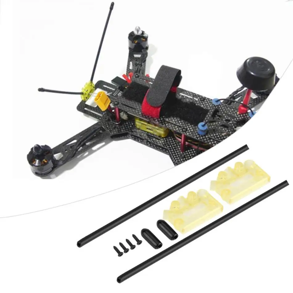 Lot de 3 supports d'antenne FPV en V avec récepteur - Compatible DJI O3/ELRS/Crossfire
