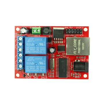 

LAN Ethernet 2 Way Relay Board Delay Switch TCP/UDP Controller Module WEB Server Great Value