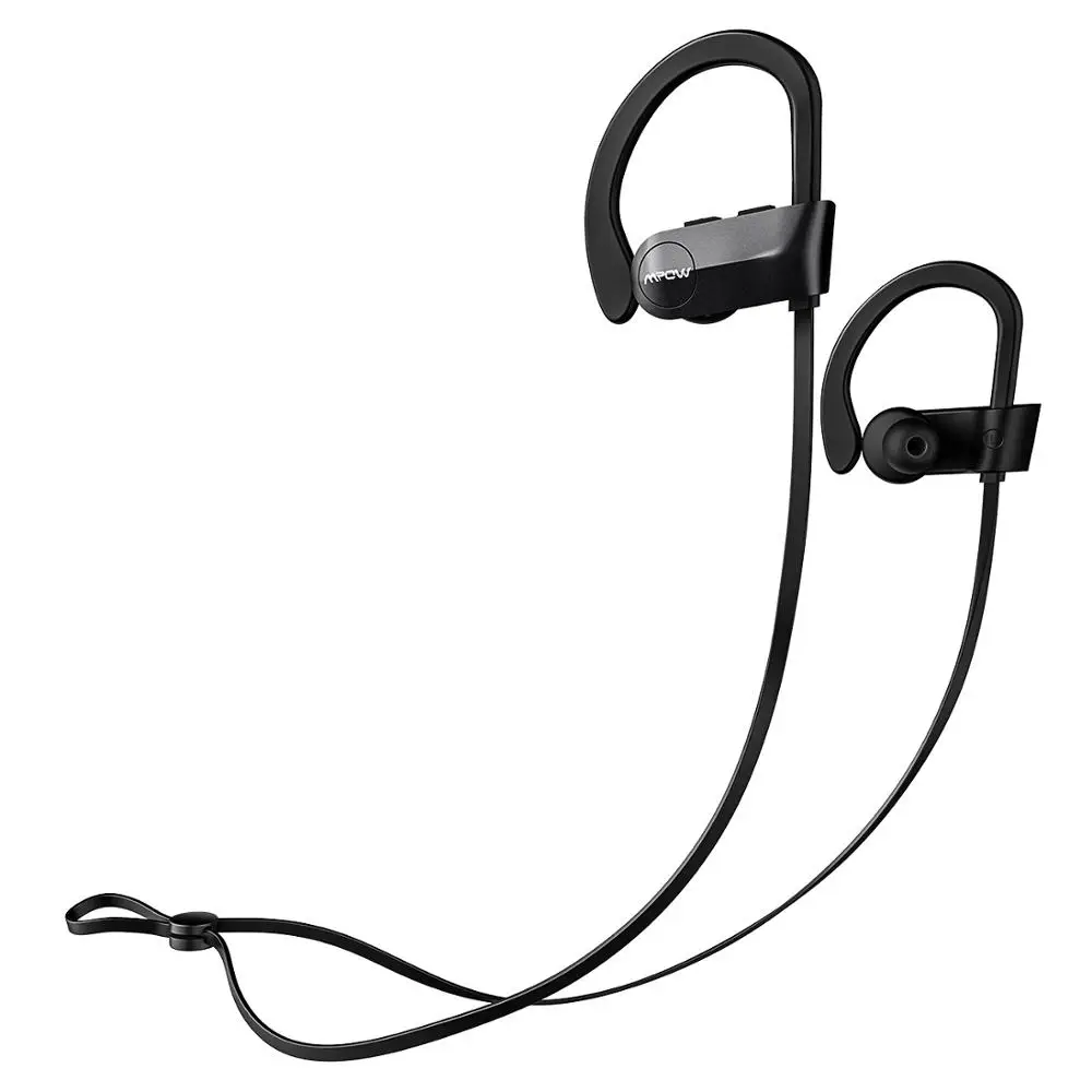 Black Sport Earphone Модернизированные наушники Mpow D7 Bluetooth 5,0, беспроводные наушники IPX7, водонепроницаемые спортивные наушники с микрофоном, HD стерео звук для бега - Цвет: Black Sport Earphone