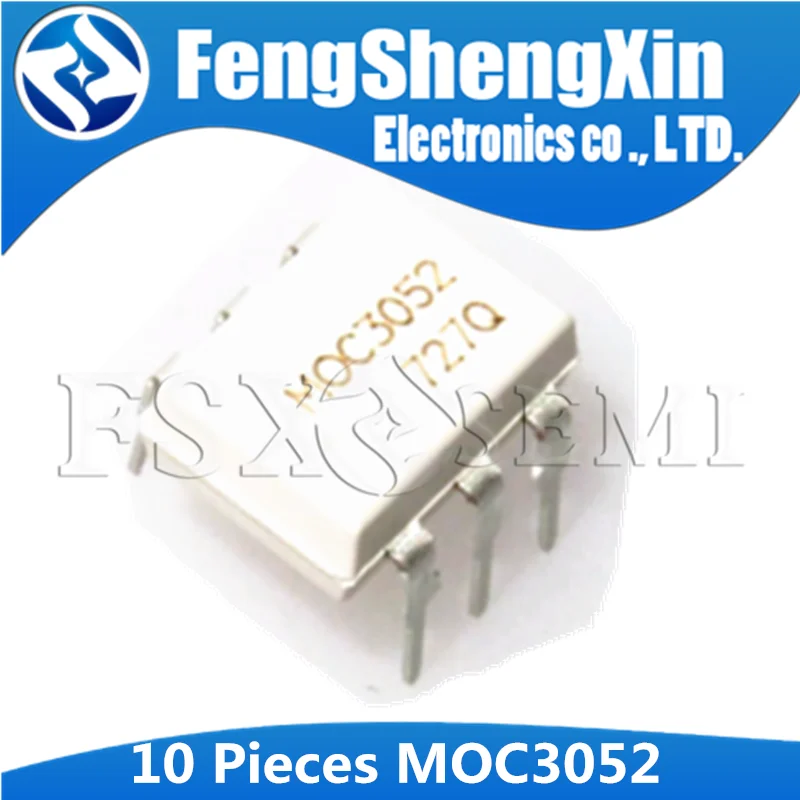 10 PCS MOC3061 DIP-6 Optoisolators Triac Driver Output