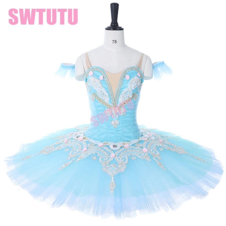dívky balet tutu modrá, růžová professonal balet tutu pro soutěž, klasický balet tutu modrá BT9059