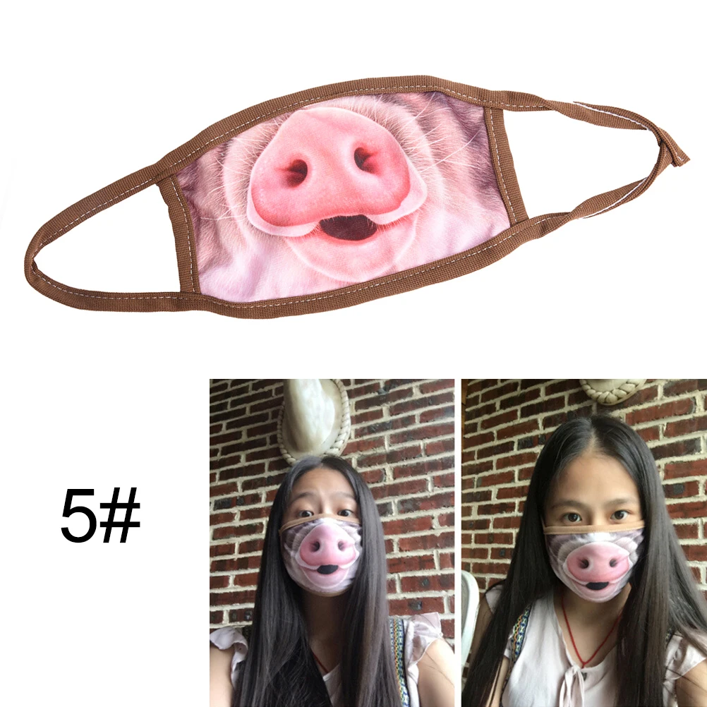 1/5/10Pcs Cute Cartoon Non-woven Mouth-muffle Flu Face Medical Mask KAWAII Disposable Mouth Mask Anti-dust Windproof Masks - Color: 1pcs