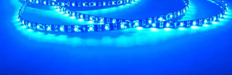 [Seven Neon] 10 шт. IP65 Водонепроницаемый 100 светодиодный s/шт 5 мм Тонкий FPBC SMD 0603 боковой emmiting Автомобильный декоративный светодиодный светильник с гибкой полосой
