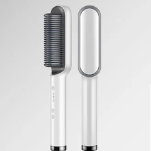 Hot Hair Straighteners Brush Women Hair Styler Curling Iron Electric Hot Comb Straightener Fast Heating Curler Hair Caring Tools