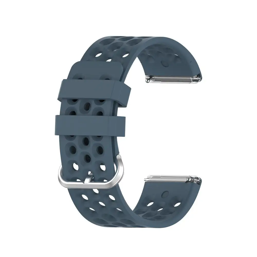 Спортивный силиконовый ремешок для Fitbit Versa 2 Versa lite браслет для смарт-часов браслет Versa2 Сменные аксессуары 10 цветов - Цвет: Bluestone