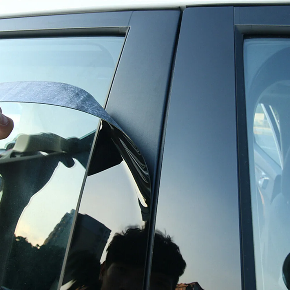 Наклейки на оконные стойки черный Автомобильный Чехол DIY для HYUNDAI Elantra Sedan 2017 2018 |