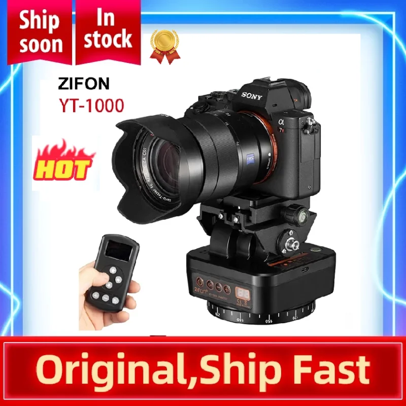 Zifon Yt-1000 Panoramic Head Automatic Tripod Head Stabilizer Motorized ...