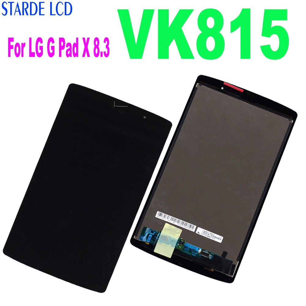 New LG VK815 G Pad X 8.3 LTE Black LCD Display Screen Touch Digitizer Assembly 