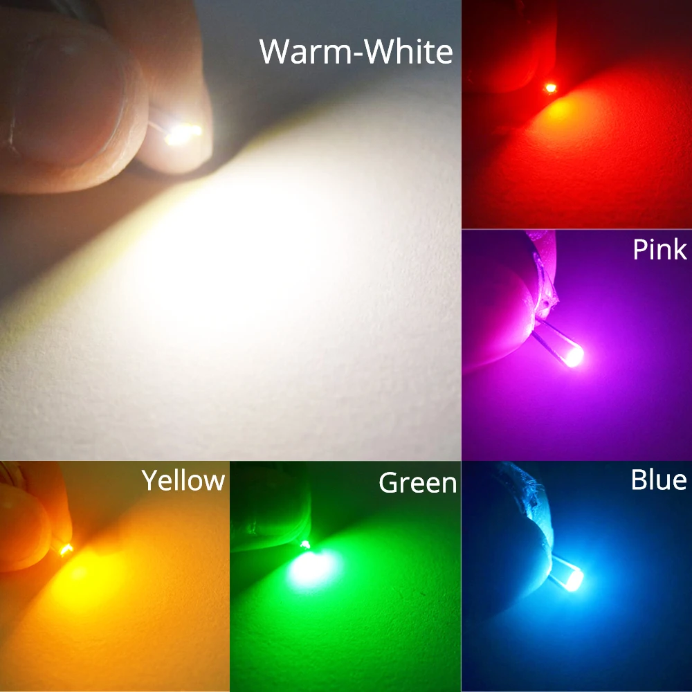 Hviero 3014 white Red Green Blue Yellow SMD SMT Beads 10-12LM lamp light 6000-6500K 1.8~3.4V 20MA LED Light beads emitting Diodes