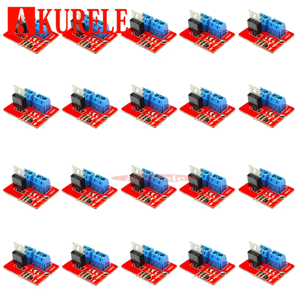 50 шт. верхняя кнопка Mosfet IRF520 модуль драйвера для Arduino MCU ARM Raspberry Pi мощность MOS PWM