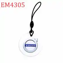 125 кГц ID автомобильные Логотипы шаблон перезаписываемый Пустой Брелок-карточка значок EM4305 EM4205 RFID карта копия ключ пряжка кольцо брелок 1 шт