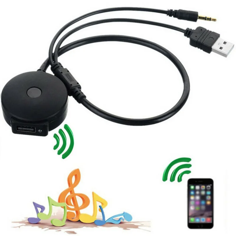 1 шт. автомобильный адаптер кабель Bluetooth 4,0 аудио 3,5 мм USB музыкальный адаптер замена