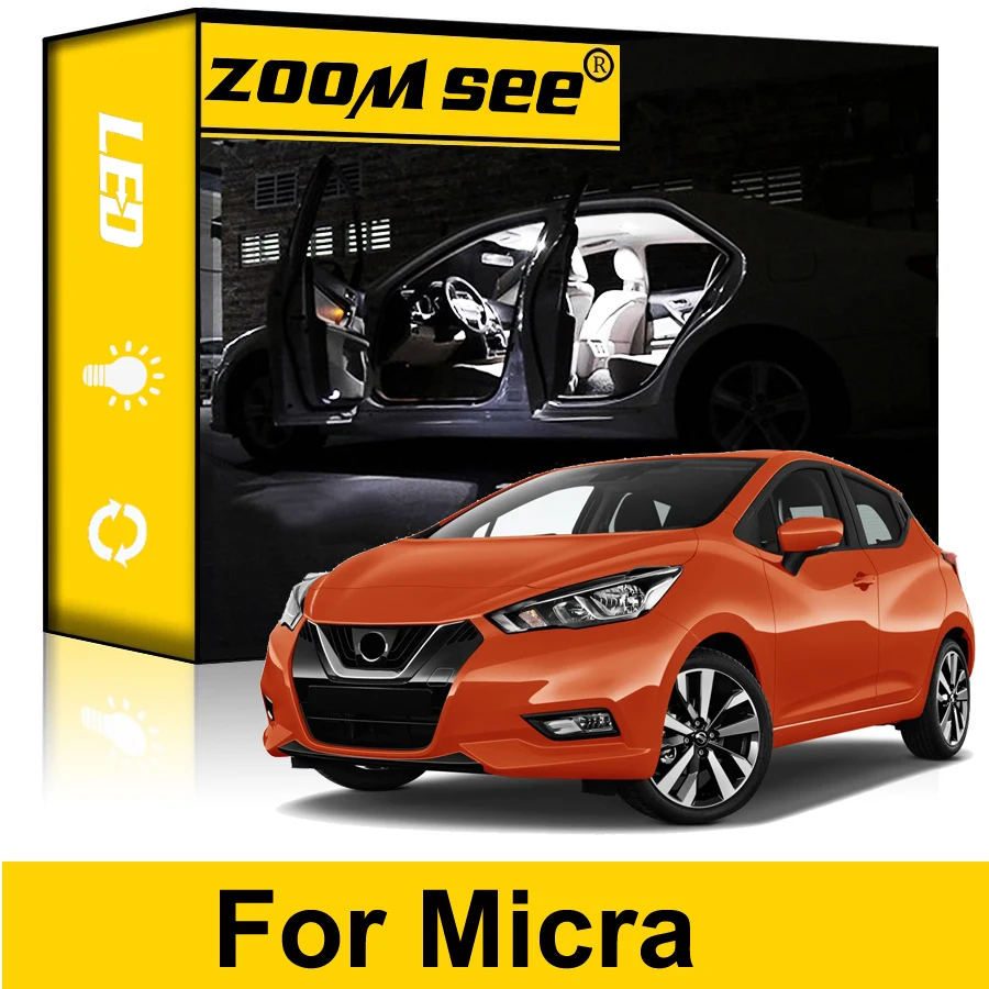 Car LED Interior For Nissan Micra K11 K12 K13 K14 II III IV V 2016 2017