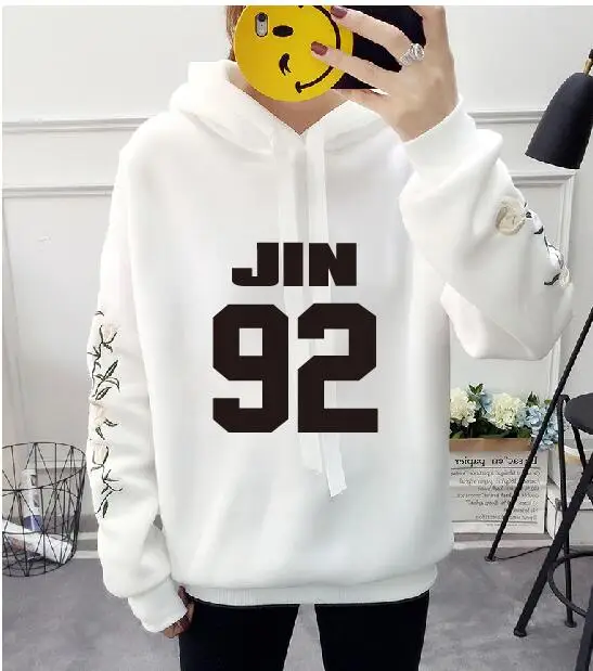 6 Новинка; kpop; модные толстовки jimin jung kook с капюшоном в готическом стиле Харадзюку; сезон осень-зима - Цвет: 6
