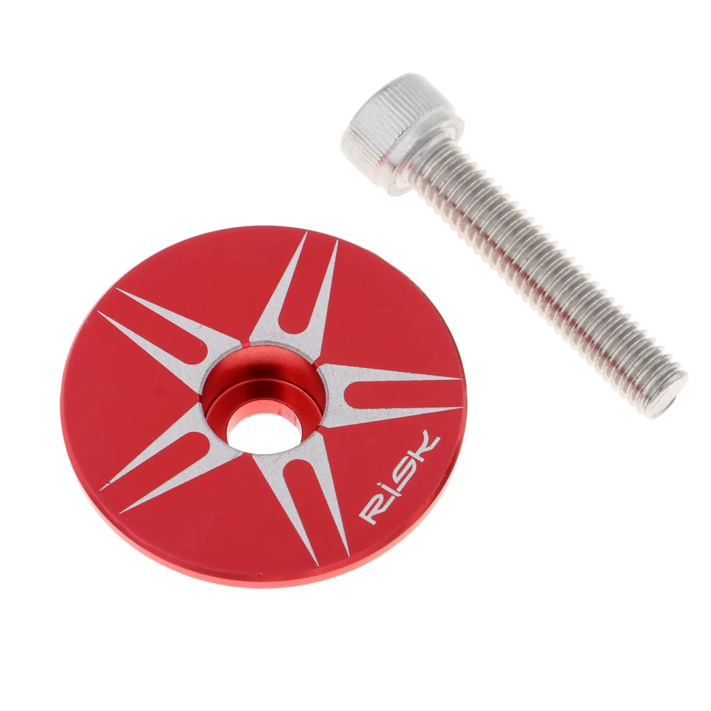 CNC Aluminum Bicycle MTB Road Bike Headset Stem Top  Cover for 1-1/8" (28.6mm) Diameter Steerer Tube