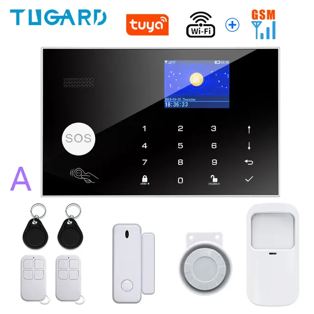 TUGARD G30 Tuya Wifi Gsm Home Burglar Security Alarm System Door Sensor Detector Kit Smart Life Alexa Google Apps Control A