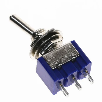 

Mini MTS-102 3-Pin SPDT ON-ON 6A 125VAC Miniature Toggle Switches PK10