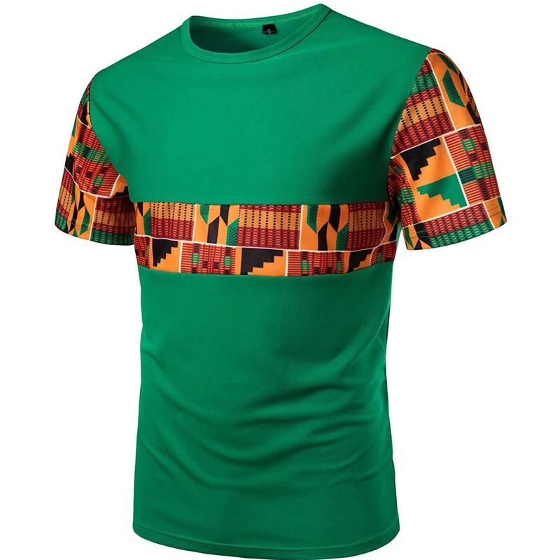 african couple outfits Summer Men T-Shirts Dashiki Print Traditional African Fashion Male Short Sleeve Tops Tribe Ethnic Style Bazin Riche Casual Wear africa dress