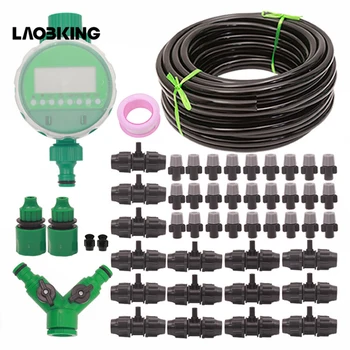 

1Set 9/12 Tube Garden Spray Irrigation Set Atomizing Spray Lazy Automatic Watering Device Timing Controller With High Quality