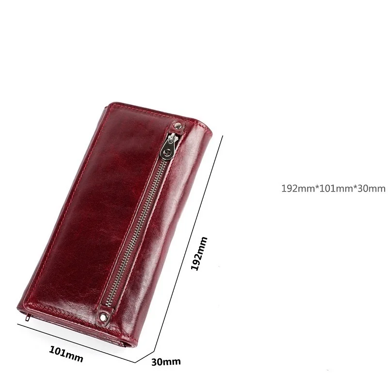 Long Clutch Wallets for Women Coin Purse Phone Pocket Genuine Leather Female Wallet Card Holder Money Bag Carteira