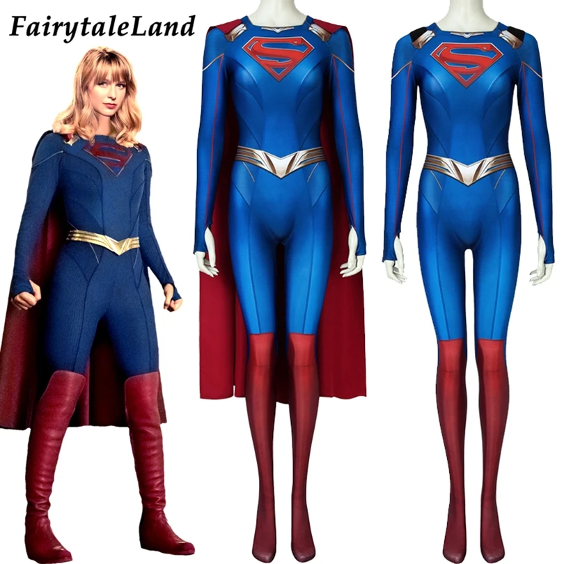 Supergirl jumpsuit costume Clearance