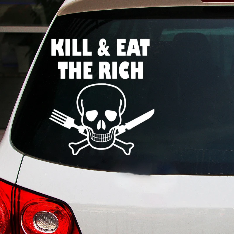 CS-1502 # Kill eat богатая Светоотражающая забавная Автомобильная Наклейка виниловая
