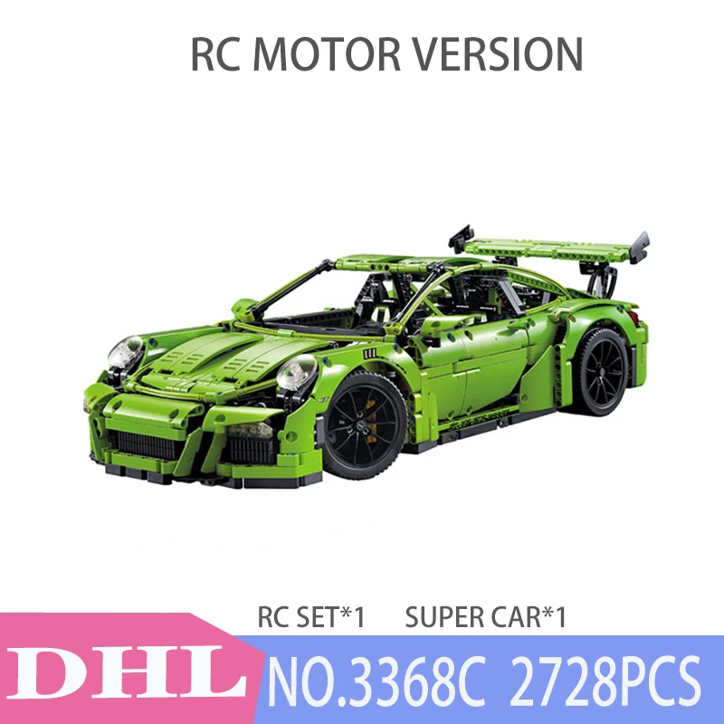Блоки Decool Bugatti Chirons совместимые 20086 IegoSet Technic Voiture 42083 Строительные кирпичи развивающая игрушка подарок для ребенка - Цвет: WITH RC