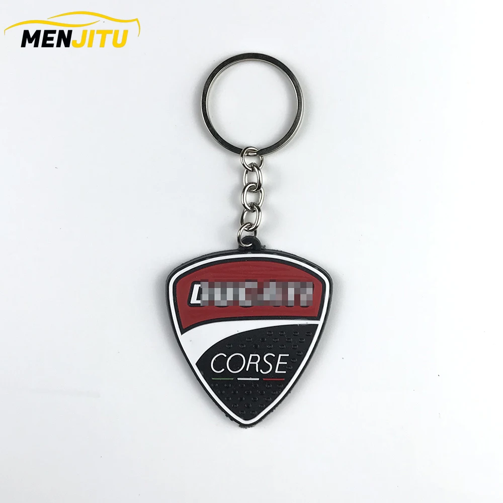 3D Motorcycle Accessories Motorcycle KeyChain Rubber Motorcycle Key Chain For DUCATI Honda Kawasaki Harley Suzuki Yamaha model
