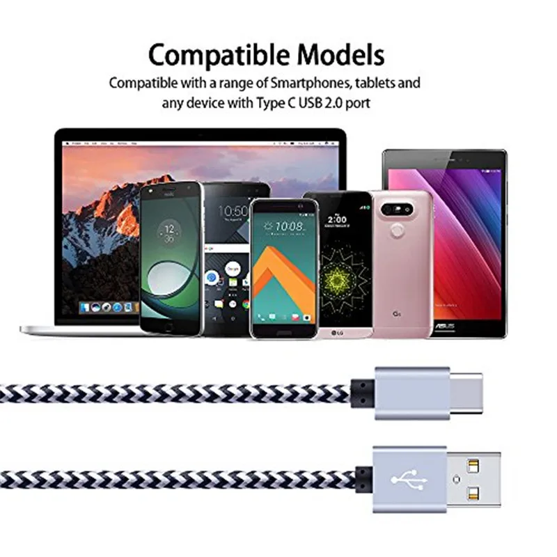 Кабель usb type C для samsung S10 huawei P30 Pro Быстрая зарядка type-C мобильный телефон зарядный провод USB C кабель для samsung S9 S8