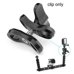 For GoPro Series/Yi/GitUp Sports Camera CNC Diving Ball For Underwater Housings Fill Camera Light Clamp Head T6J1 For GoPro Series/Yi/GitUp Sports Camera CNC Diving Ball For Underwater Housings Fill Camera Light Clamp Head T6J1