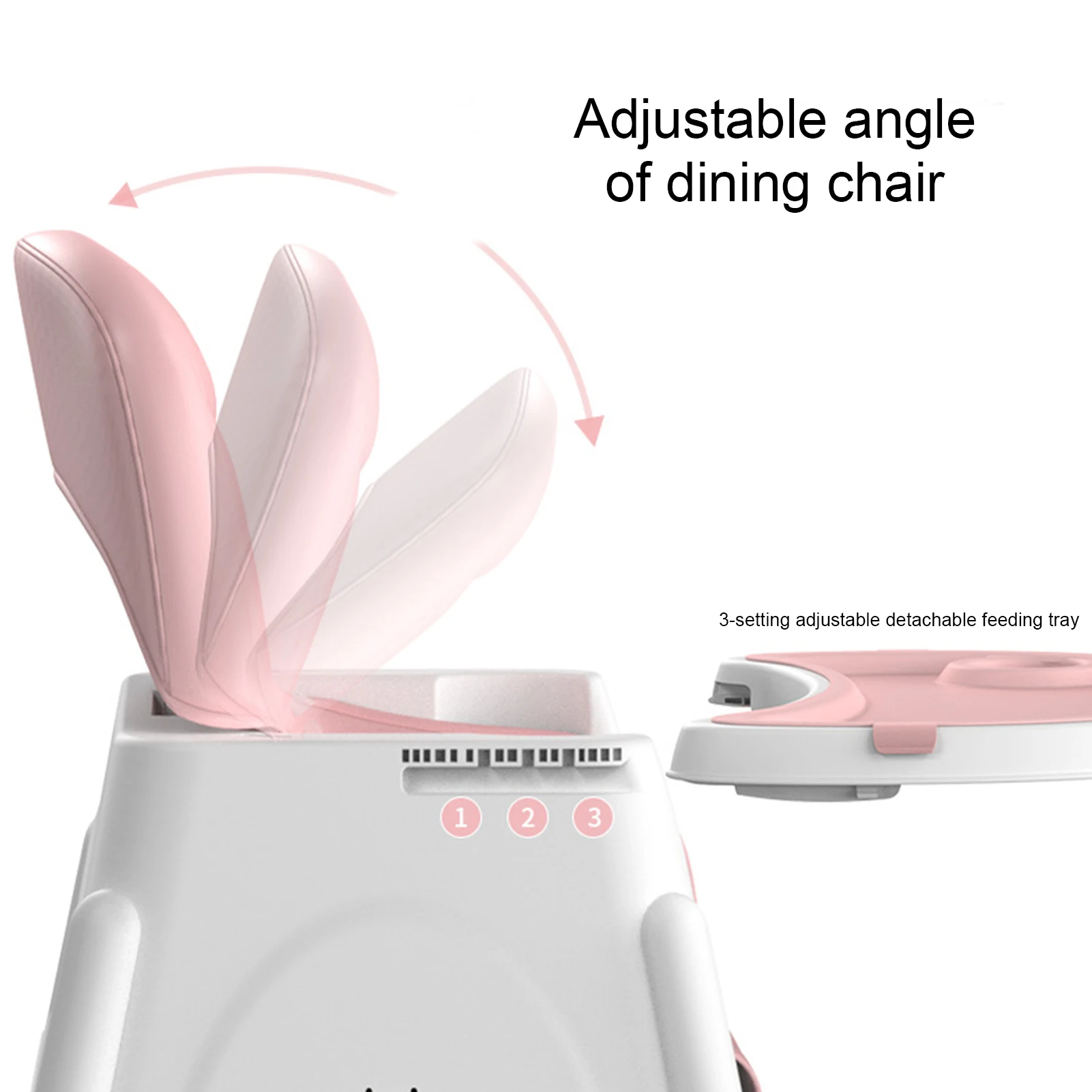 Portable Baby Seat Baby Dinner Table Dining Chair Height Adjustable High Chair With Feeding Tray For Children