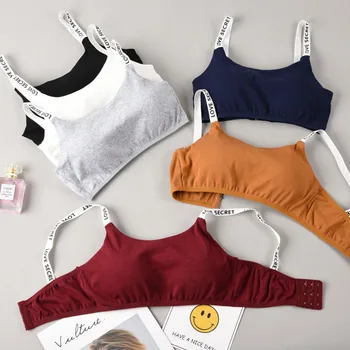 

Women's Topwear Sleep Sports Crop Tube Tops Bralette Bra for Female One Size Wire Free Bandeau Letters Cotton Jogging Free Ship