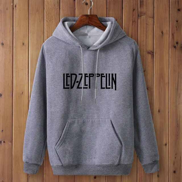 Dark Grey-B Модный Led-свитшот Led Zeppelin одежда толстовка с капюшоном мужская осень зима хип-хоп с капюшоном - Цвет: Dark Grey-B