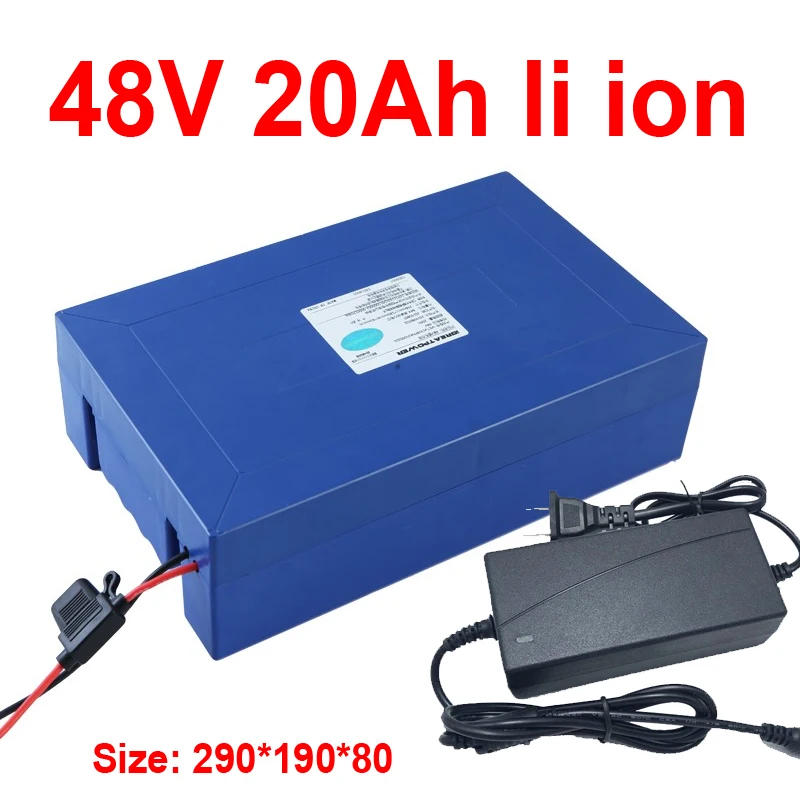48 Volt 20Ah Ebike Accu - 48V lithium-ionen accu voor 1500W 1200W 1000W Ba- fang en andere Ebike ombouwset wiel voorwielnaaf motor