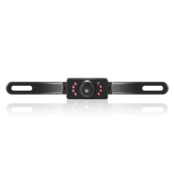 

[High Quality] 120 Degree View Angle Waterproof Backup Car Rear View License Plate Camera Infrared Night Vision